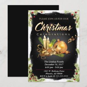 Invitación Fiesta de celebración de navidades