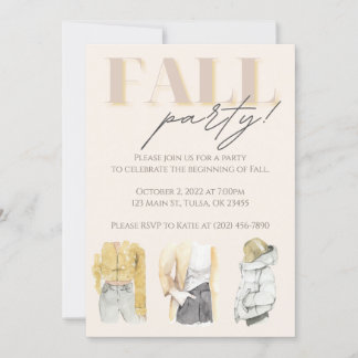 Invitación Fiesta de Celebración de Otoño
