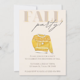Invitación Fiesta de Celebración de Otoño