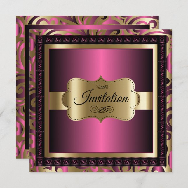 Invitación Fiesta de Celebración de Todo Propósito | Texto de (Anverso / Reverso)