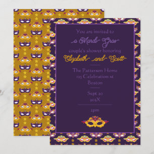 Invitación Fiesta de Celebración del Carnaval de Mardi Gras