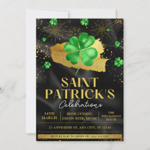 Invitación Fiesta de Celebración del Día de San Patricio Verd