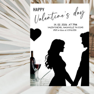 Invitación Fiesta de Celebración del Día de San Valentín Amor