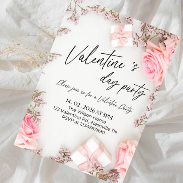 Invitación Fiesta de celebración del Día de San Valentín Swee (Subido por el creador)