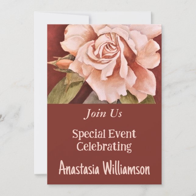 INVITACIÓN FIESTA DE CELEBRACIÓN INVITE DE EVENTO (Anverso)