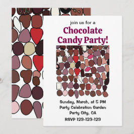 Invitación Fiesta de celebraciones de pastelería de dulces de