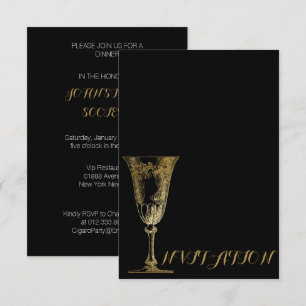 Invitación Fiesta de cena de comida minimalista