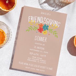 Invitación Fiesta de cena de Día de Acción de Gracias
