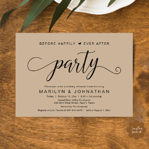 Invitación Fiesta de Cena de Ensayo Antes de Felices para Sie