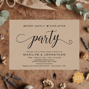 Invitación Fiesta de Cena de Ensayo Antes de Felices para Sie