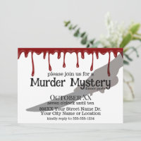 Fiesta de cena de misterio de asesinato espeluznan