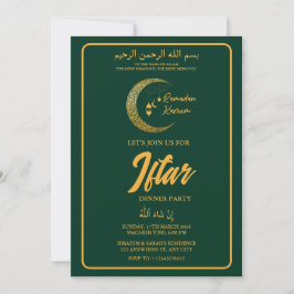 INVITACIÓN FIESTA DE CENA DE MOON LANTERN RAMADAN KAREEM IFTA