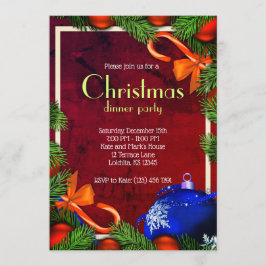Invitación Fiesta de cena de Navidades increíbles