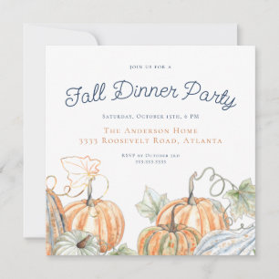 Invitación Fiesta de cena de otoño