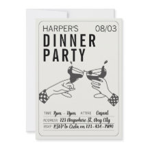 Fiesta de cena de Ser y Retro Negro