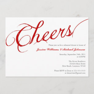 Invitación Fiesta de cena de vítores