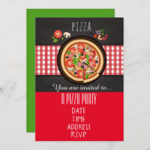 Fiesta de cena italiano de la pizza