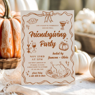 Invitación Fiesta de cena sinónimo de amor