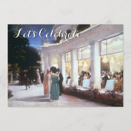 Invitación Fiesta de cena victoriano de época