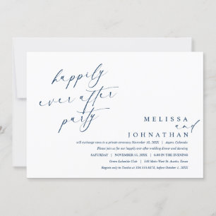 Invitación Fiesta de cena y baile de feliz para siempre