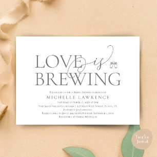 Invitación Fiesta de cerveza de clase ducha de novias, el amo