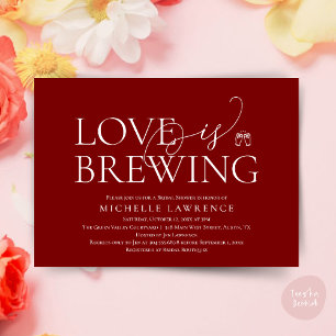 Invitación Fiesta de cerveza de clase ducha de novias, el amo