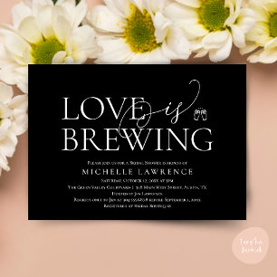 Invitación Fiesta de cerveza de clase ducha de novias, el amo