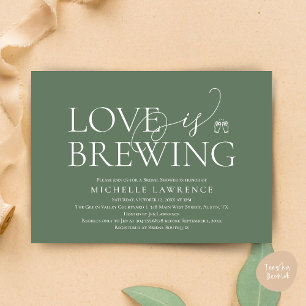 Invitación Fiesta de cerveza de clase ducha de novias, el amo