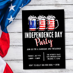Invitación Fiesta de cerveza del Día de la Independencia del 