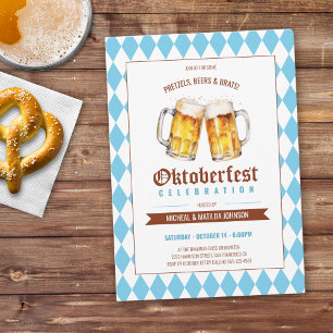 Invitación Fiesta de cerveza Oktoberfest