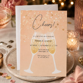 Invitación Fiesta de Champagne Moderna 