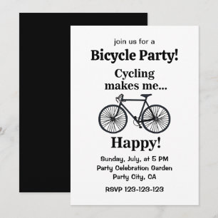 Invitación Fiesta de Ciclismo en Bicicleta