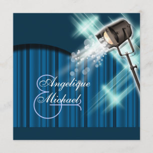 Invitación Fiesta de cine de bodas de Hollywood