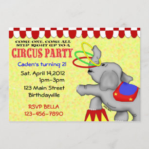 Invitación Fiesta de circo
