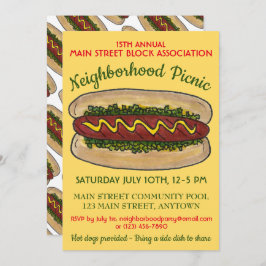 Invitación Fiesta de Cocina de Picnic de la Reunión de los Ve