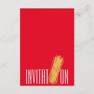 Invitación Fiesta de cocina para cenar Espaguhetti italiano