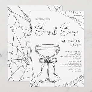 Invitación Fiesta de Cocktail de Brujas y Licor Adultos en Ha