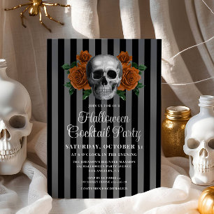Invitación Fiesta de Cocktail de Halloween para Adultos con C