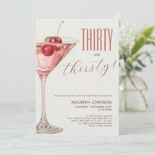 Invitación Fiesta de cóctel 30 cumpleaños