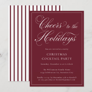 Invitación Fiesta de Cóctel de Navidad