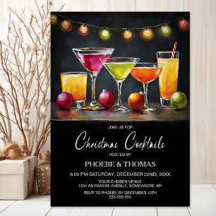 Invitación Fiesta de Cóctel de Navidad