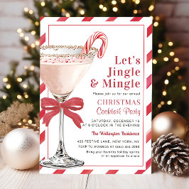 Invitación Fiesta de Cóctel de Navidad Vamos a Tintinear y Me