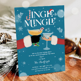 Invitación Fiesta de Cóctel de Vacaciones de Navidad Jingle A