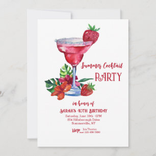 Invitación Fiesta de Cóctel de Verano