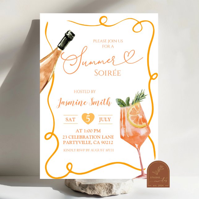 Invitación Fiesta de cóctel de verano (Subido por el creador)