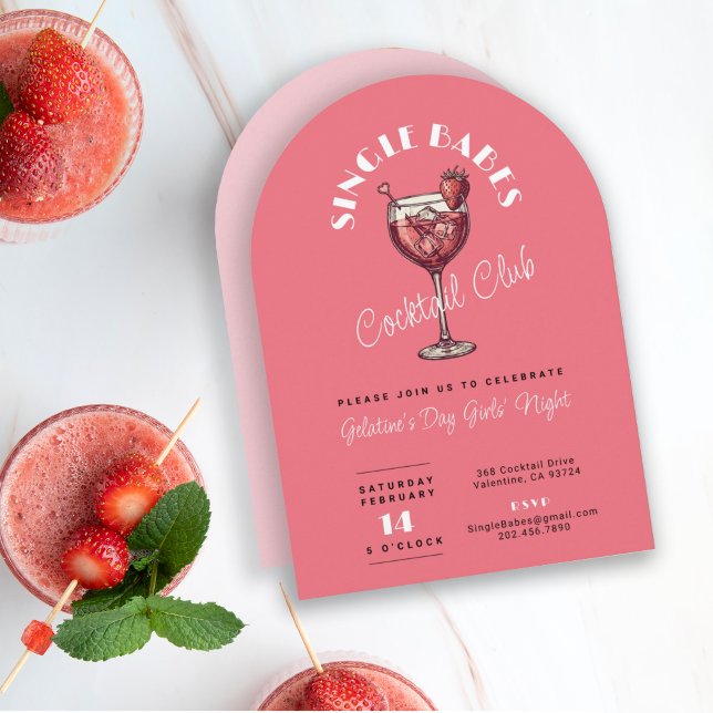 Invitación Fiesta de Cóctel del Día de San Valentín para Solt (Subido por el creador)