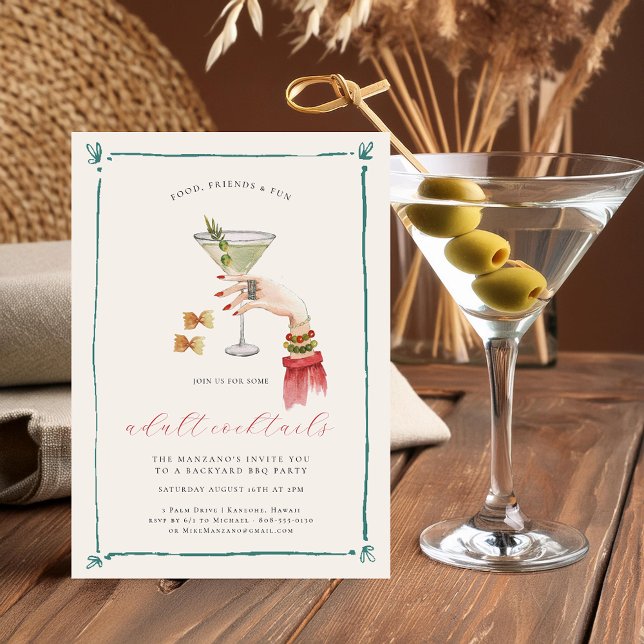 Invitación Fiesta de Cóctel Elegante (Subido por el creador)