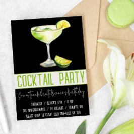 Invitación Fiesta de Cóctel, Margarita, Bebida, Fiesta de Cum