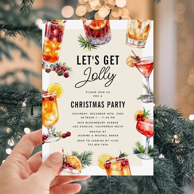 Invitación Fiesta de cóctel navideño (Subido por el creador)