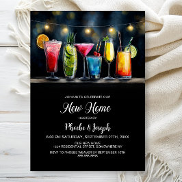 Invitación Fiesta de Cóctel para Calentar la Casa